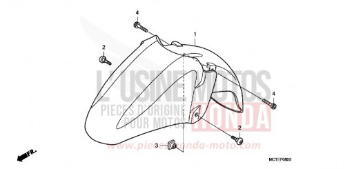FRONT FENDER (FJS400D/FJS600D6) FJS400D7 de 2007